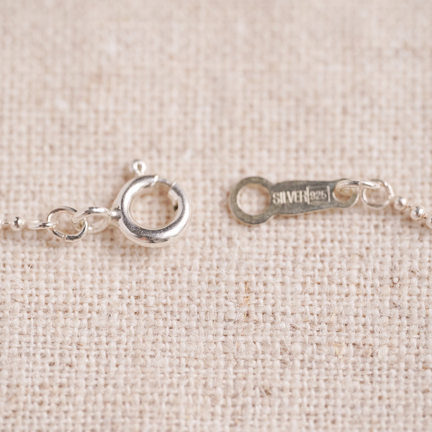 Vintage Sterling Silver Ball Chain Bracelet