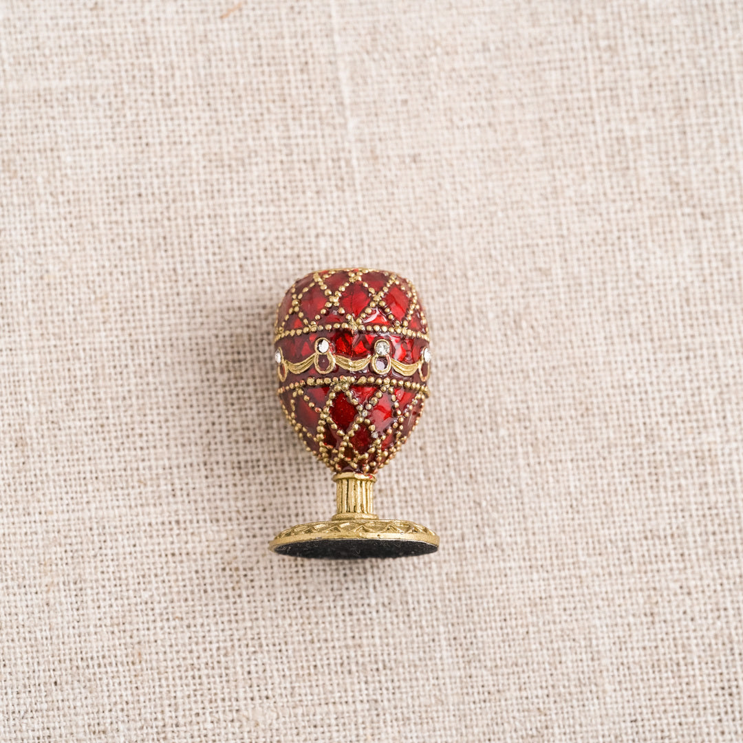 Faberge Collection: Candle Holder Red