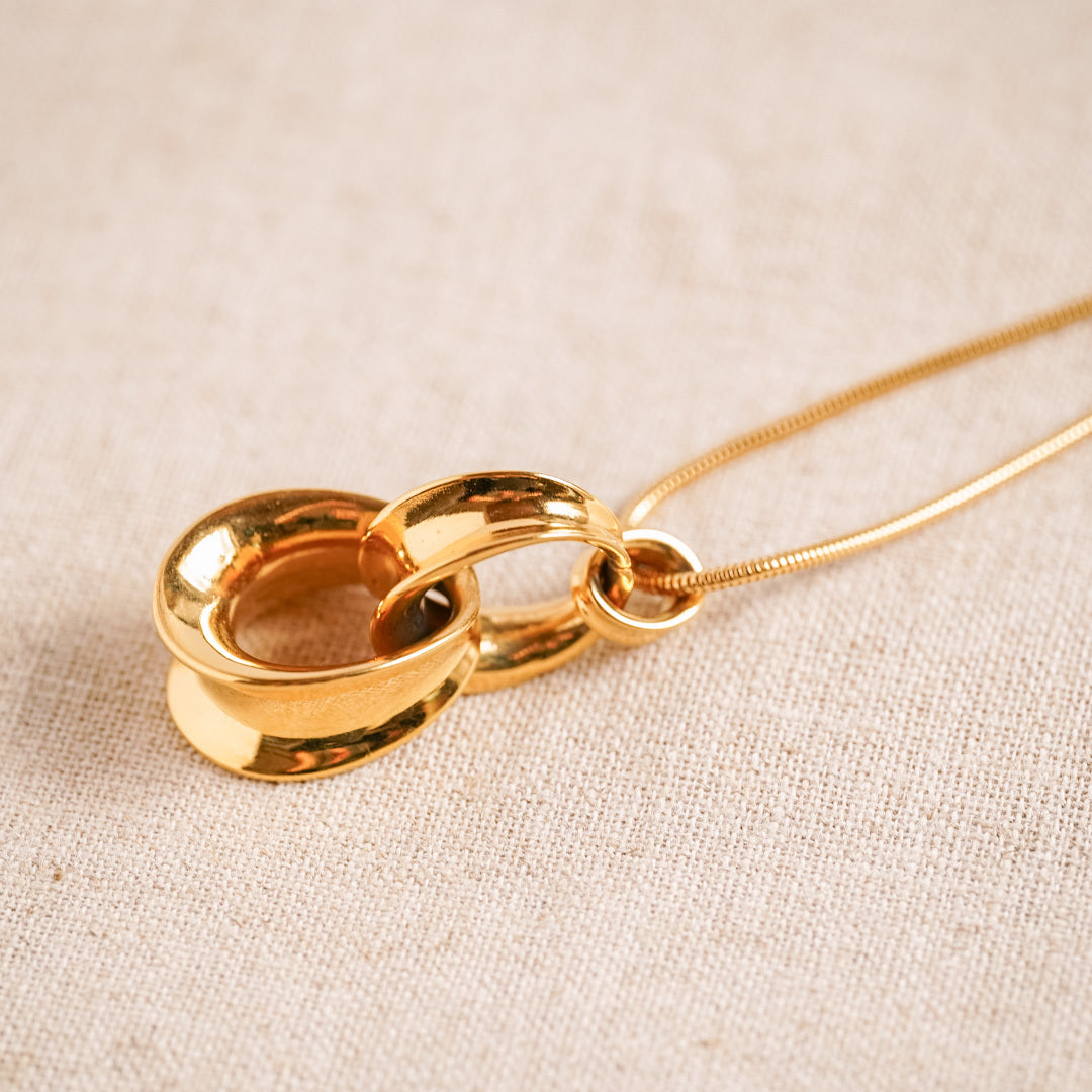 Vintage Monet abstract long pendant necklace