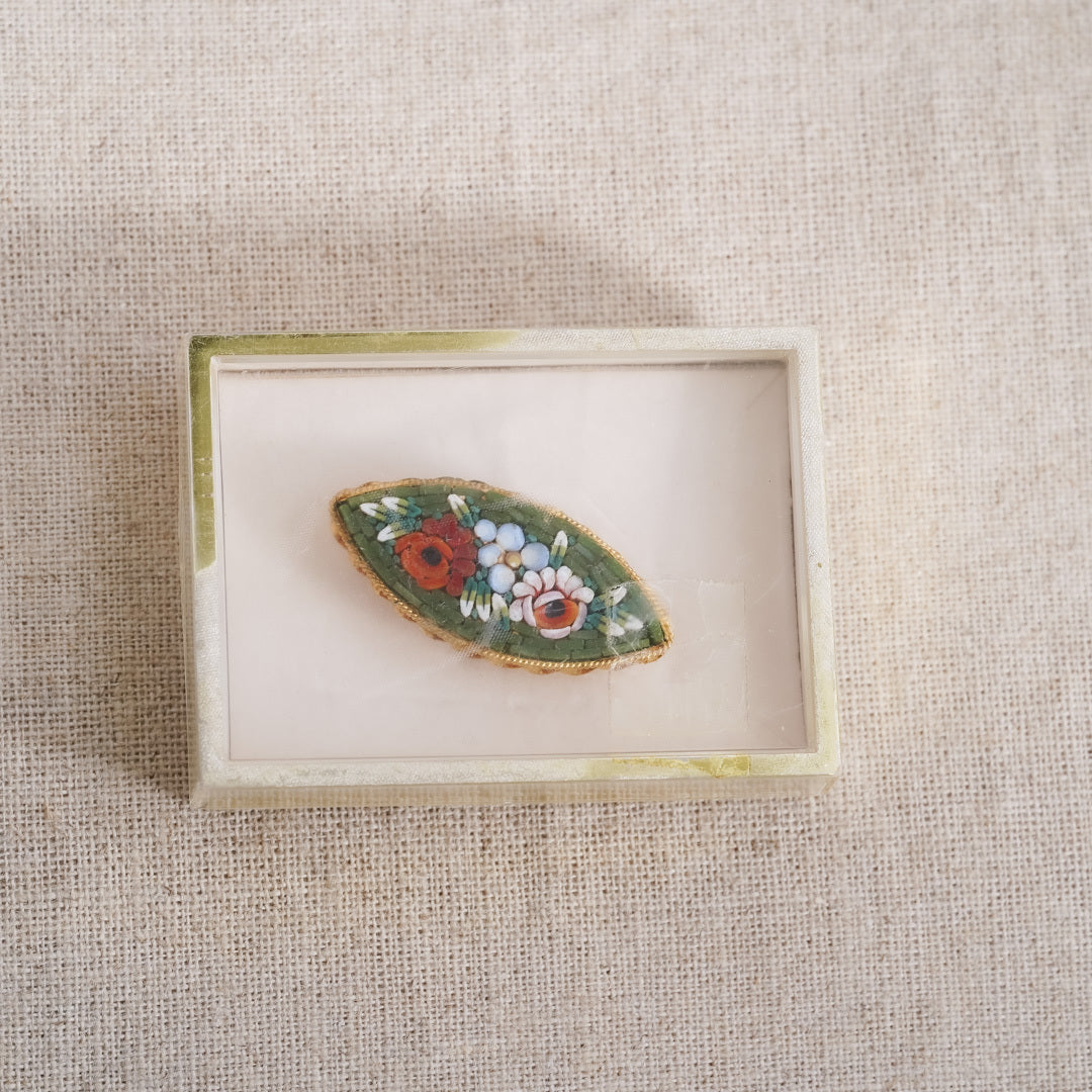 Vintage Micromosaic Brooch