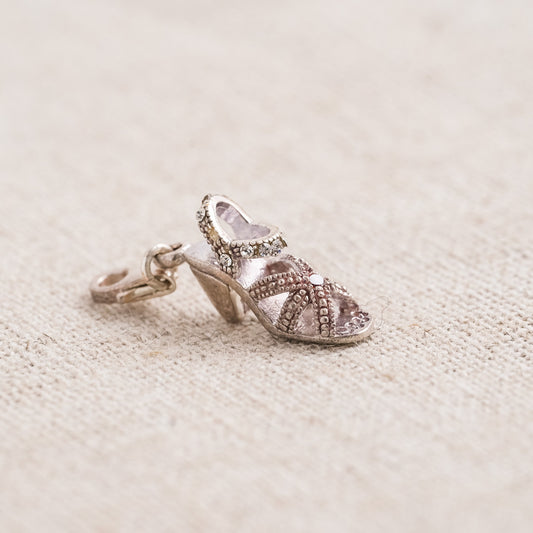 Vintage Sterling Silver Slipper Charm