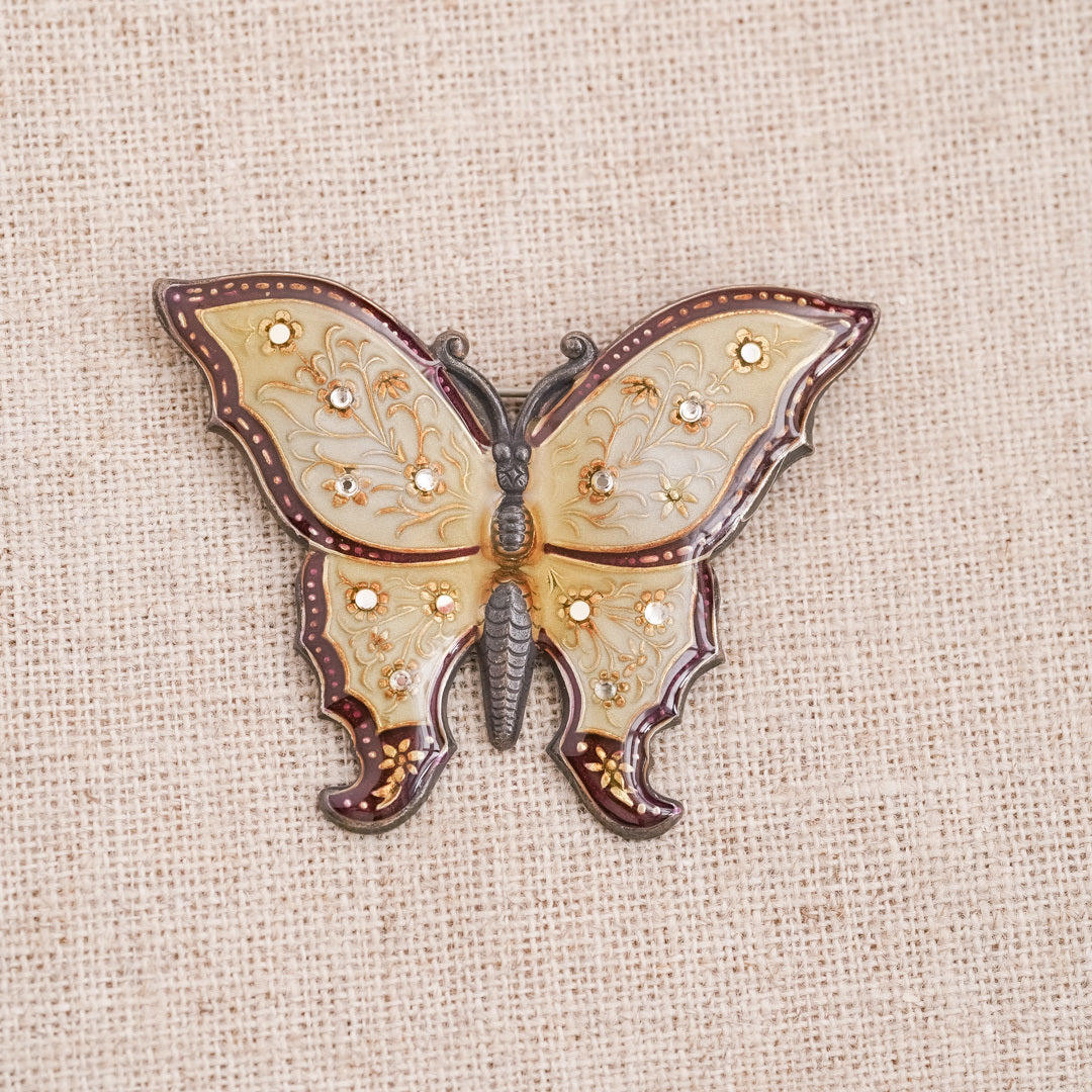 Vintage French Cloisonne Brooch