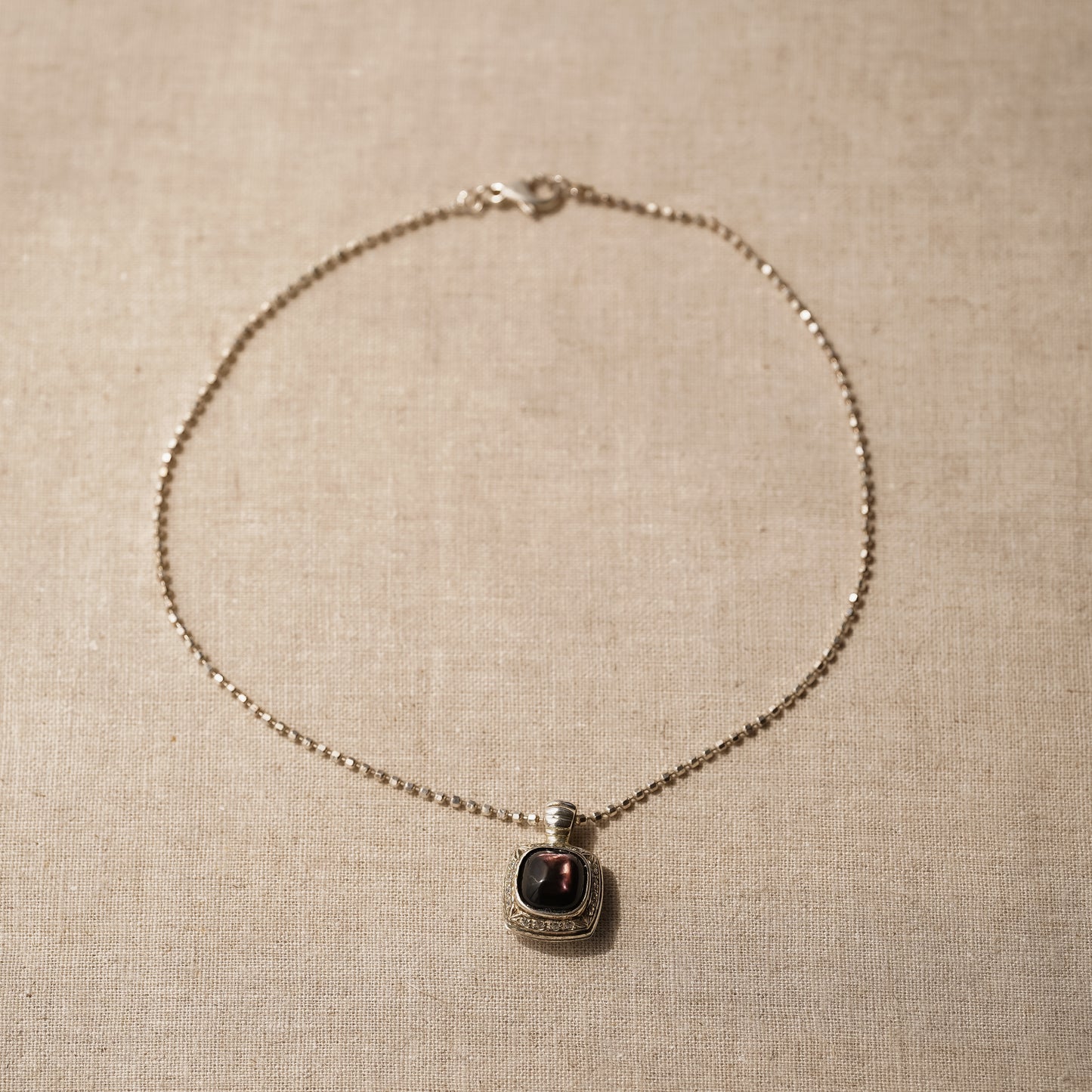 Vintage Stone Pendant Necklace