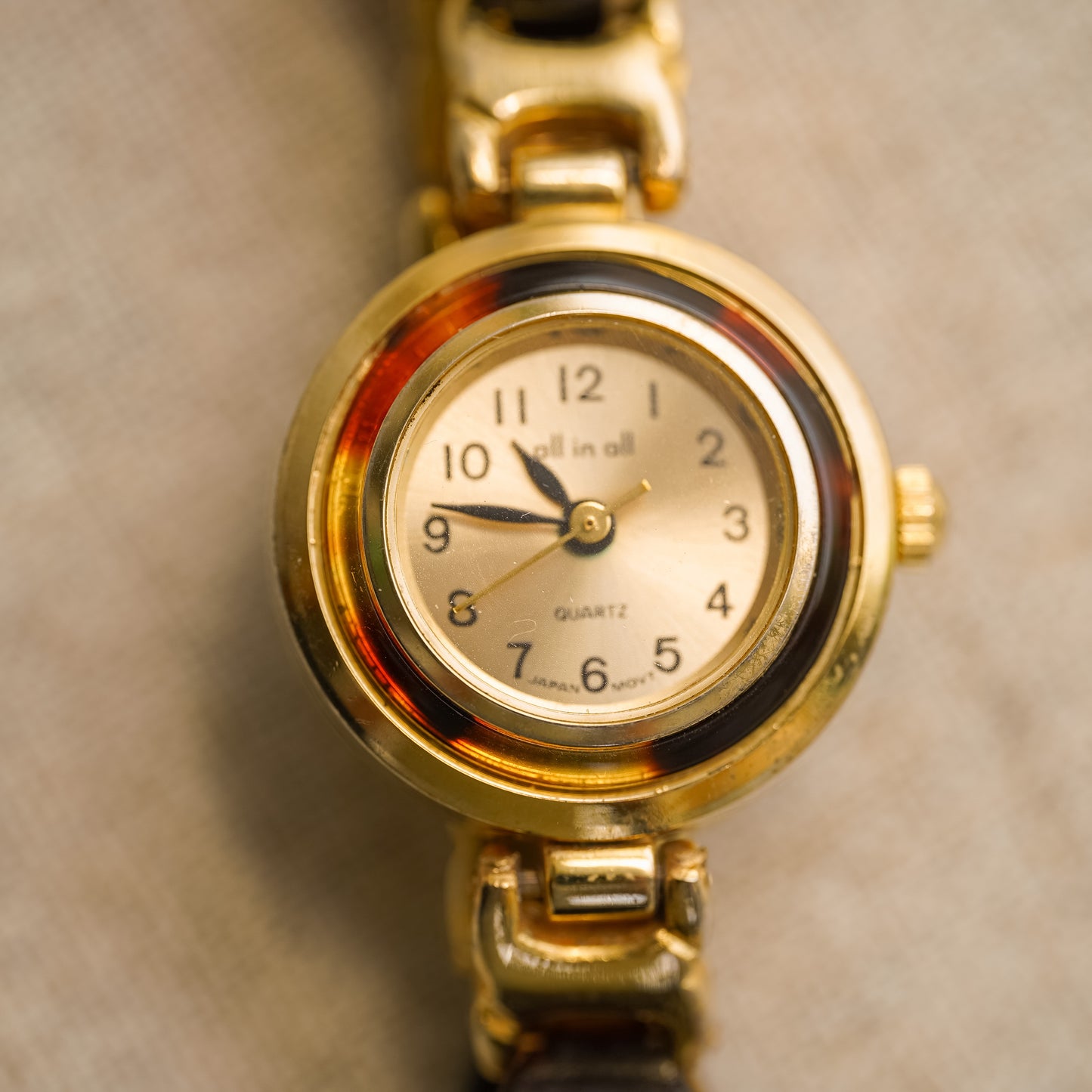 Vintage Tortoise Shell Bracelet Watch