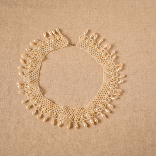 Vintage Pearl Lace Collar