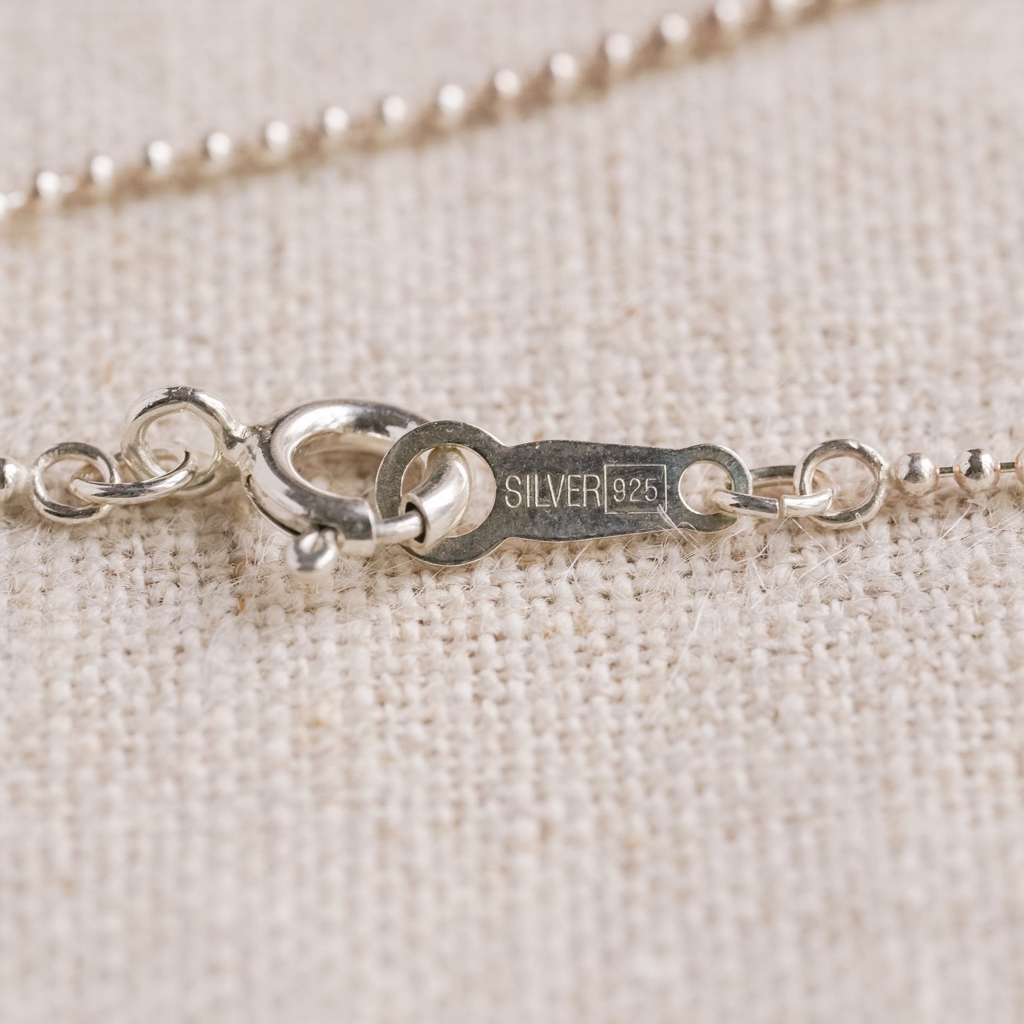 Vintage Sterling Silver Ball Chain Bracelet