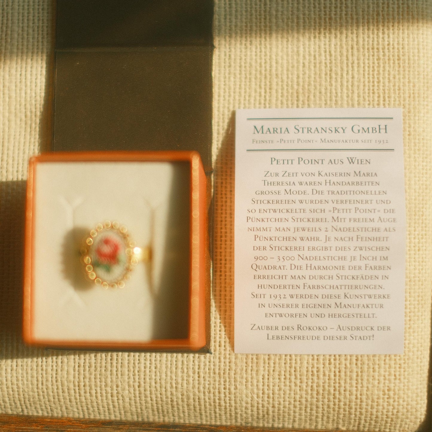 Austrian Petit Point Ring