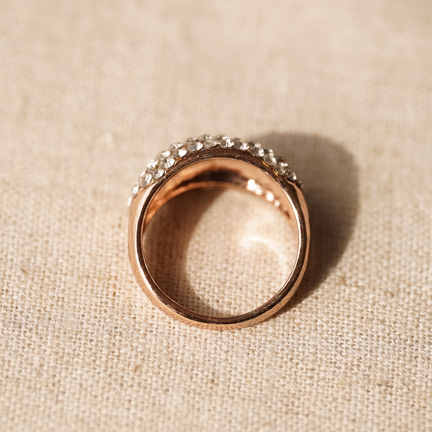 Vintage Rhinestone Cluster Ring