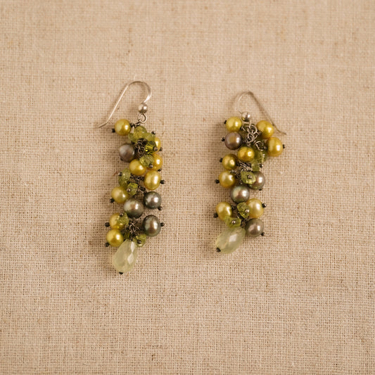 Vintage Sterling Silver & Pearl Earrings
