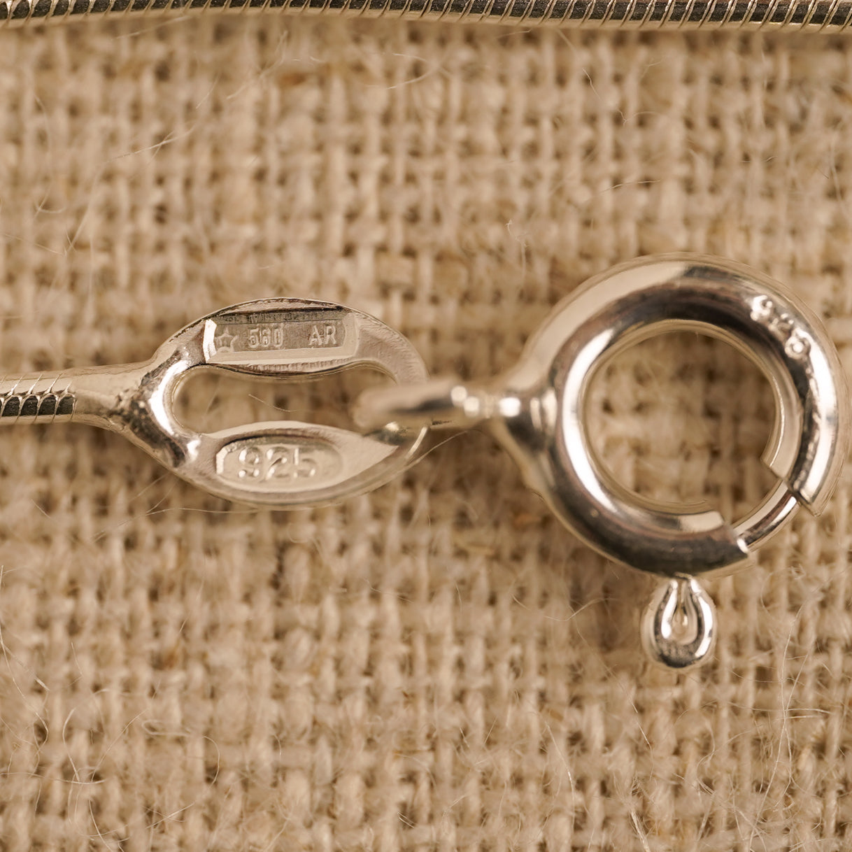 Vintage Sterling Silver Cord Chain Necklace