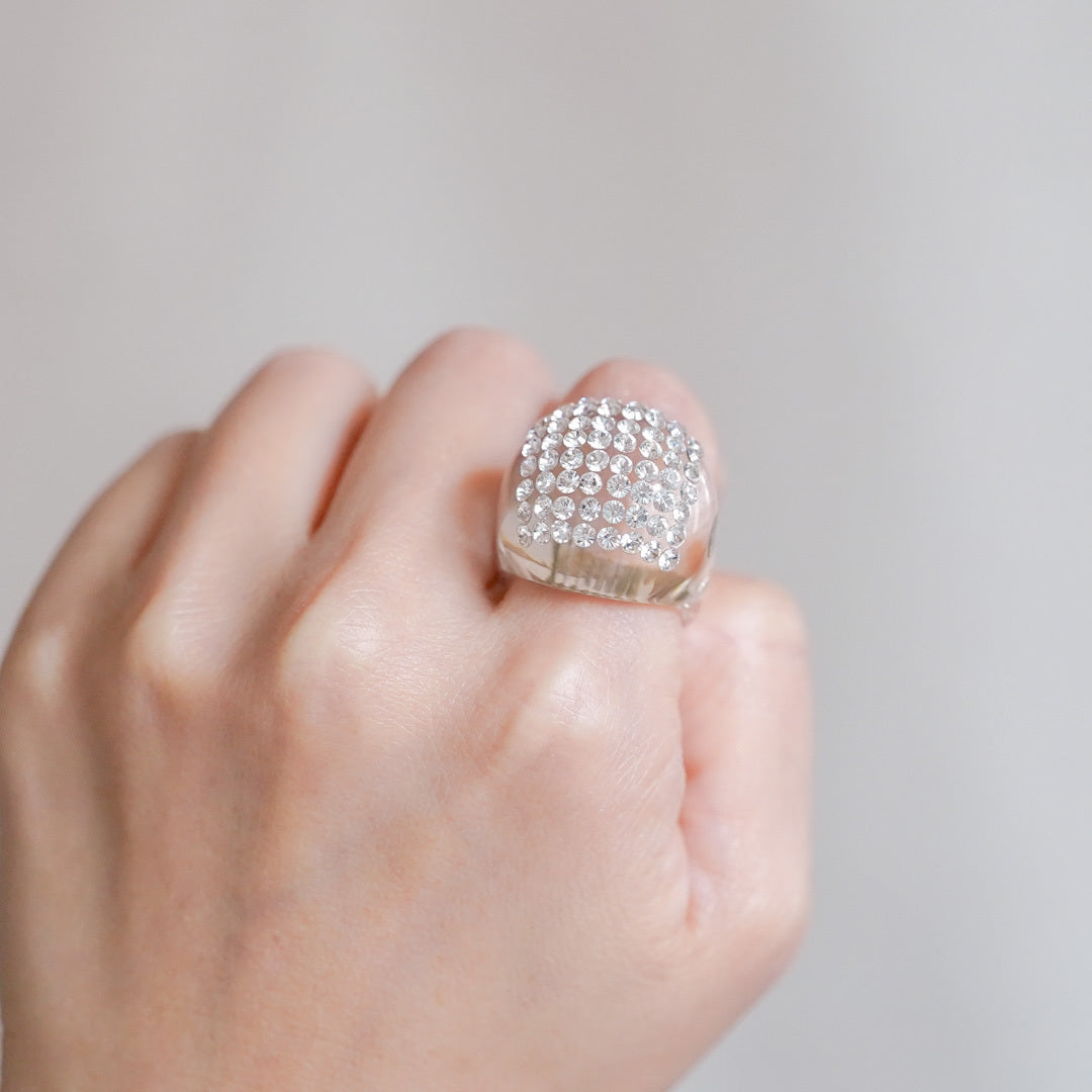 Christmas Marche 2025: 44 Italian glass&rhinestone ring
