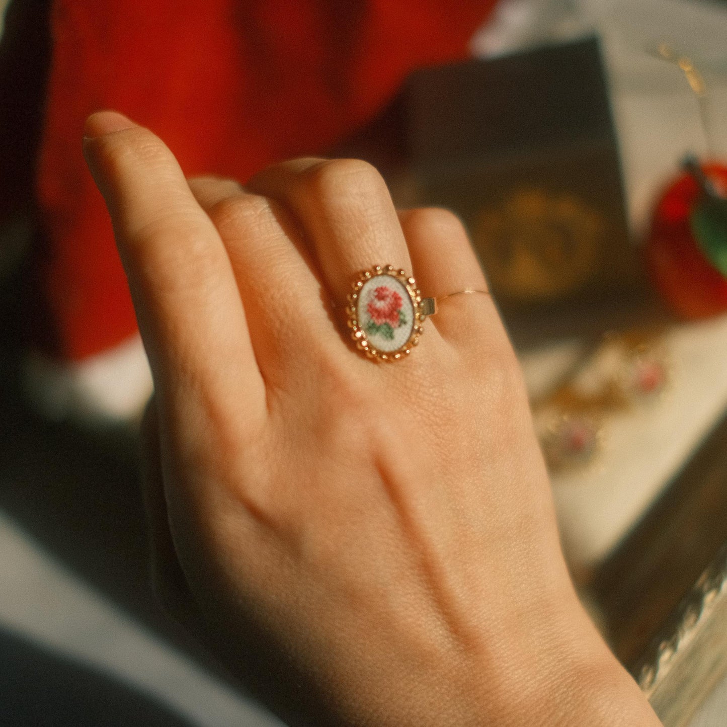 Austrian Petit Point Ring