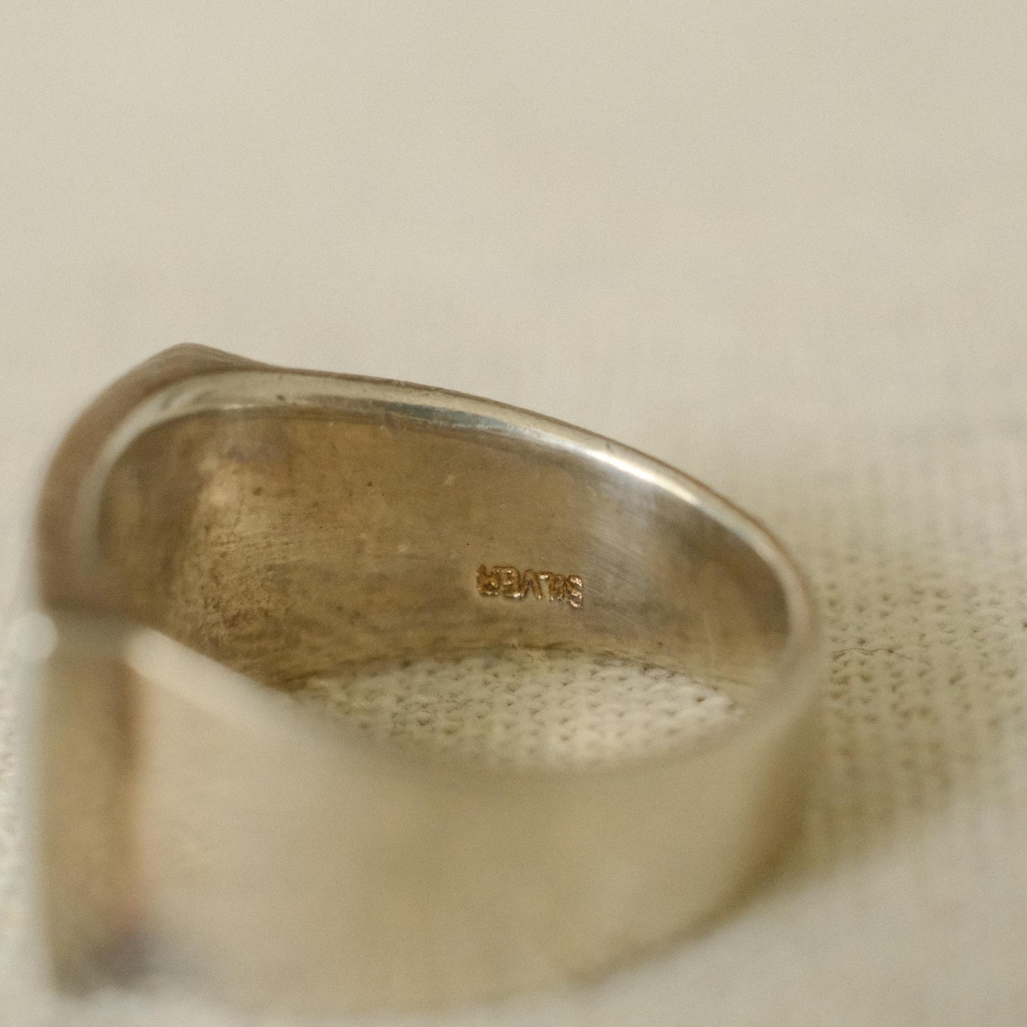 Vintage Pastel Colour Block Square Ring