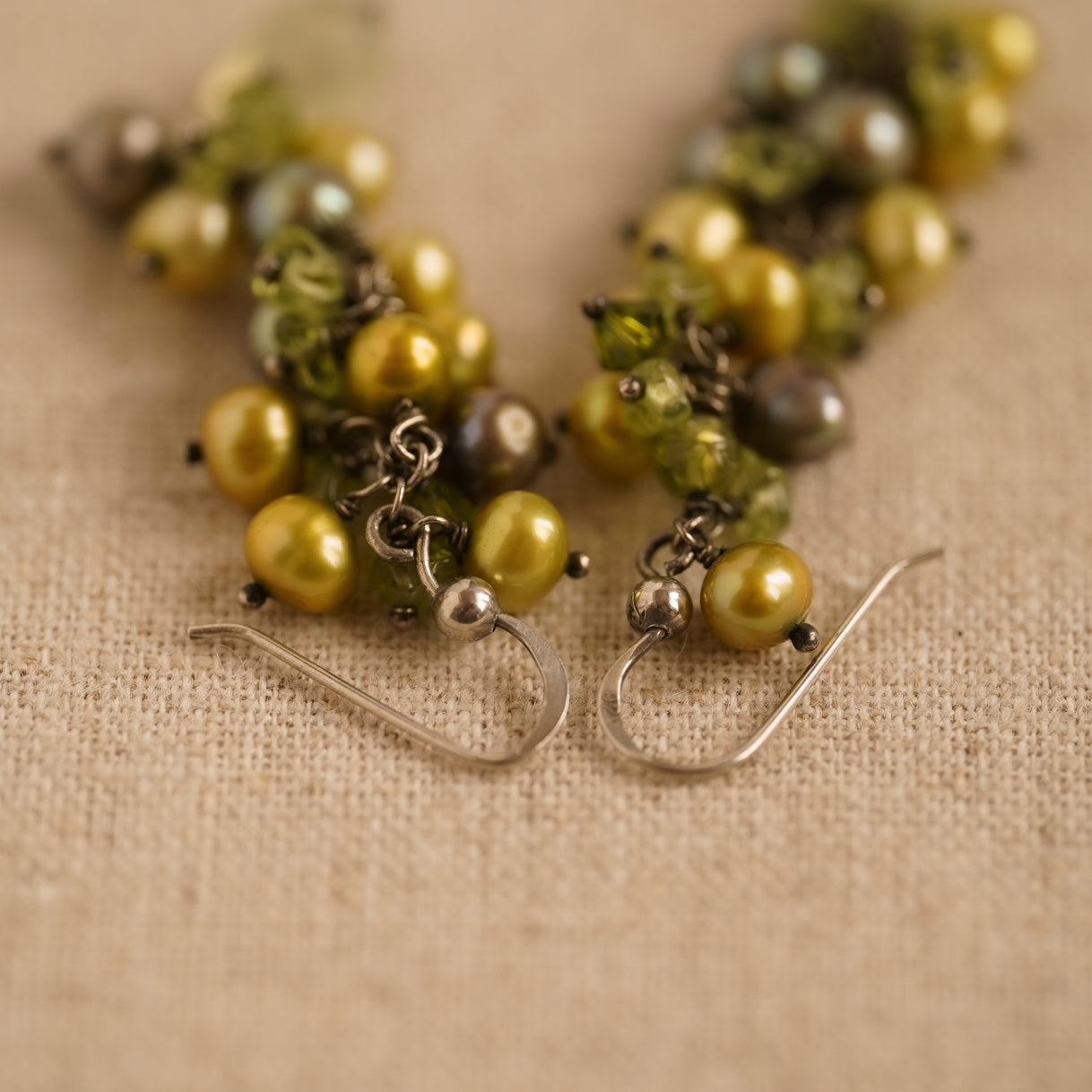 Vintage Sterling Silver & Pearl Earrings