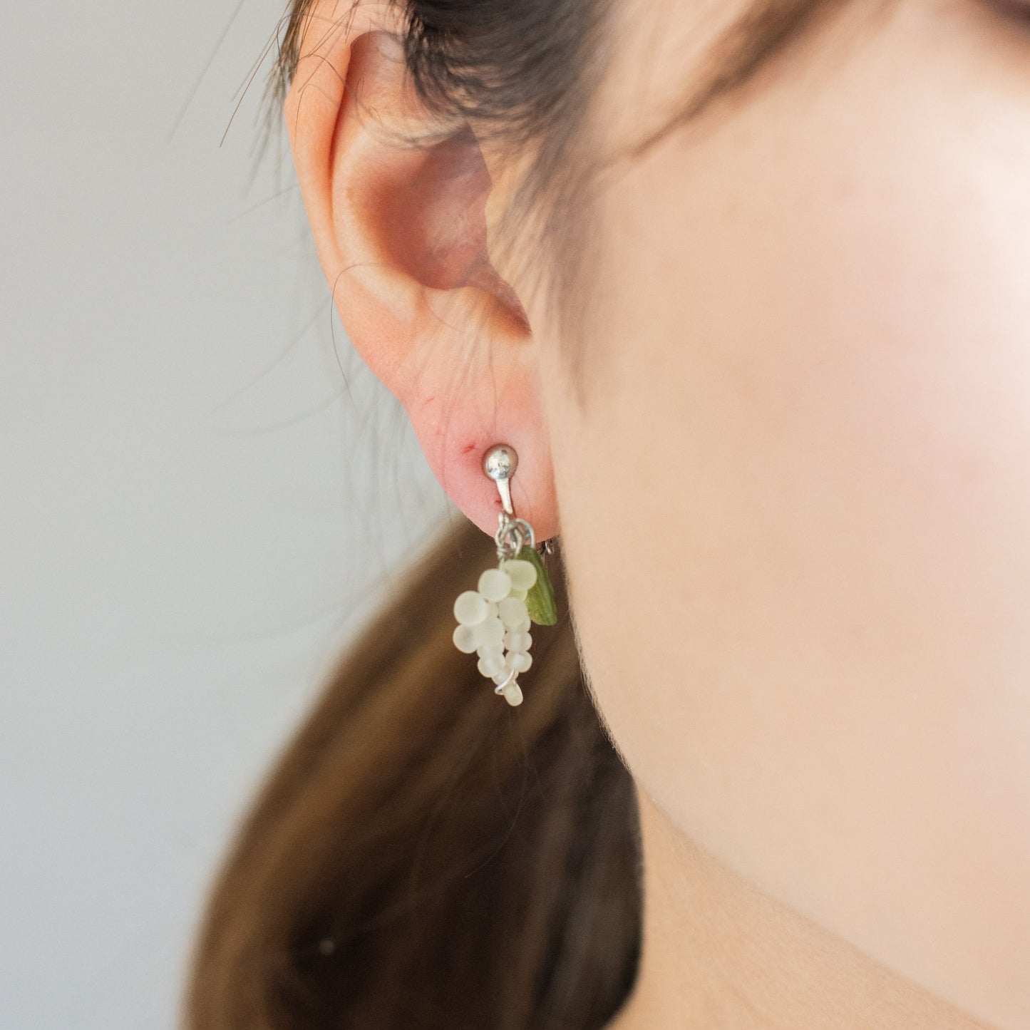 Vintage Grape Motif Earrings