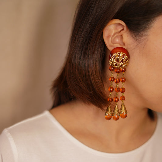 Vintage Art Nouveau Design Earrings