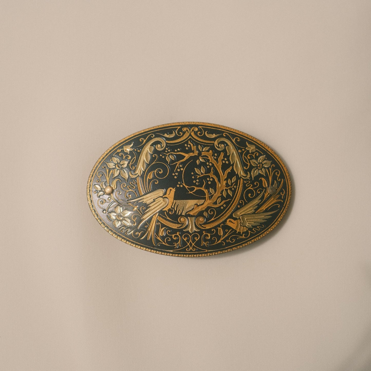 Continental Collection 6: ダマスクス オーバルバレッタ Small "Marisol"