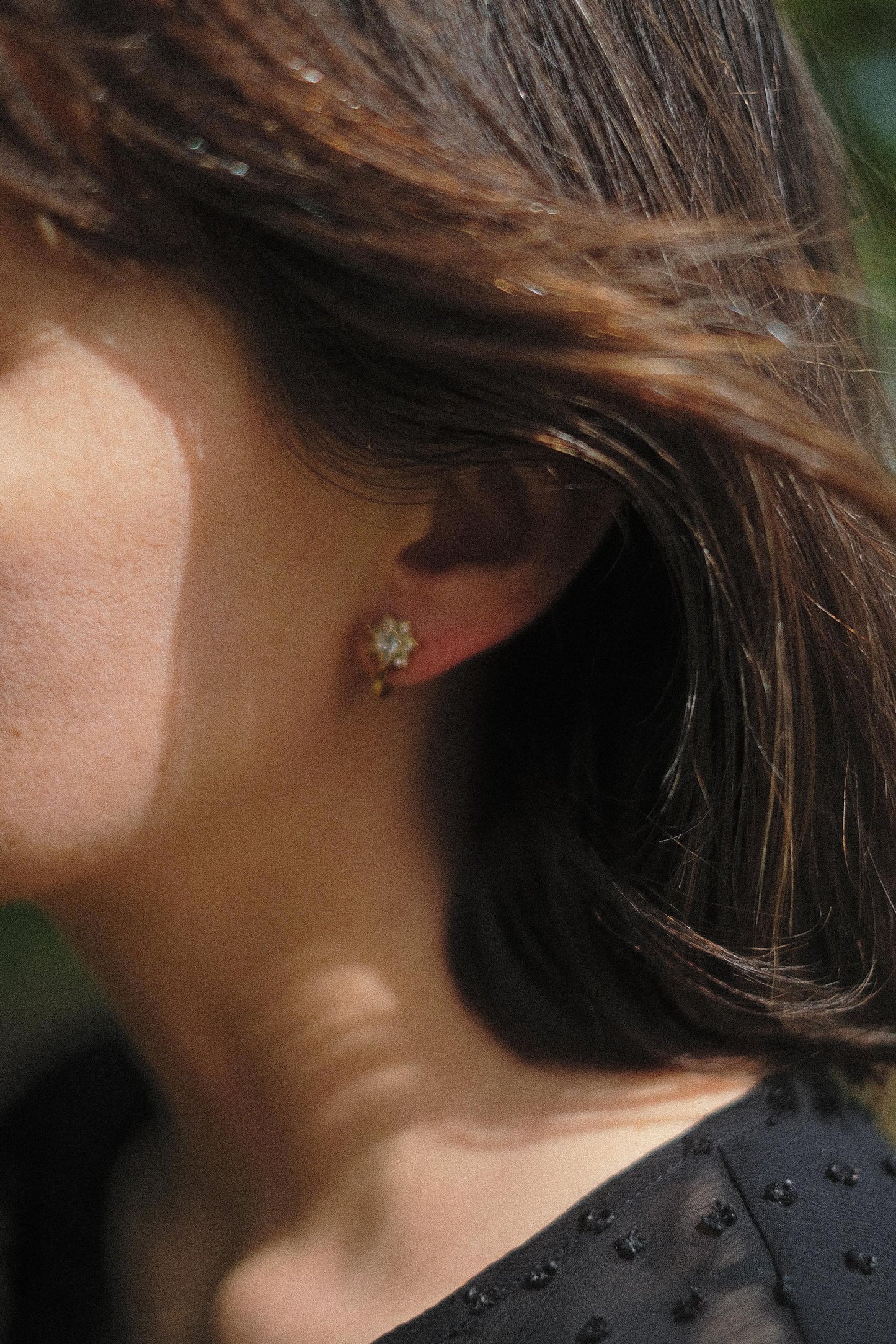 Vintage Floral Motif Earrings