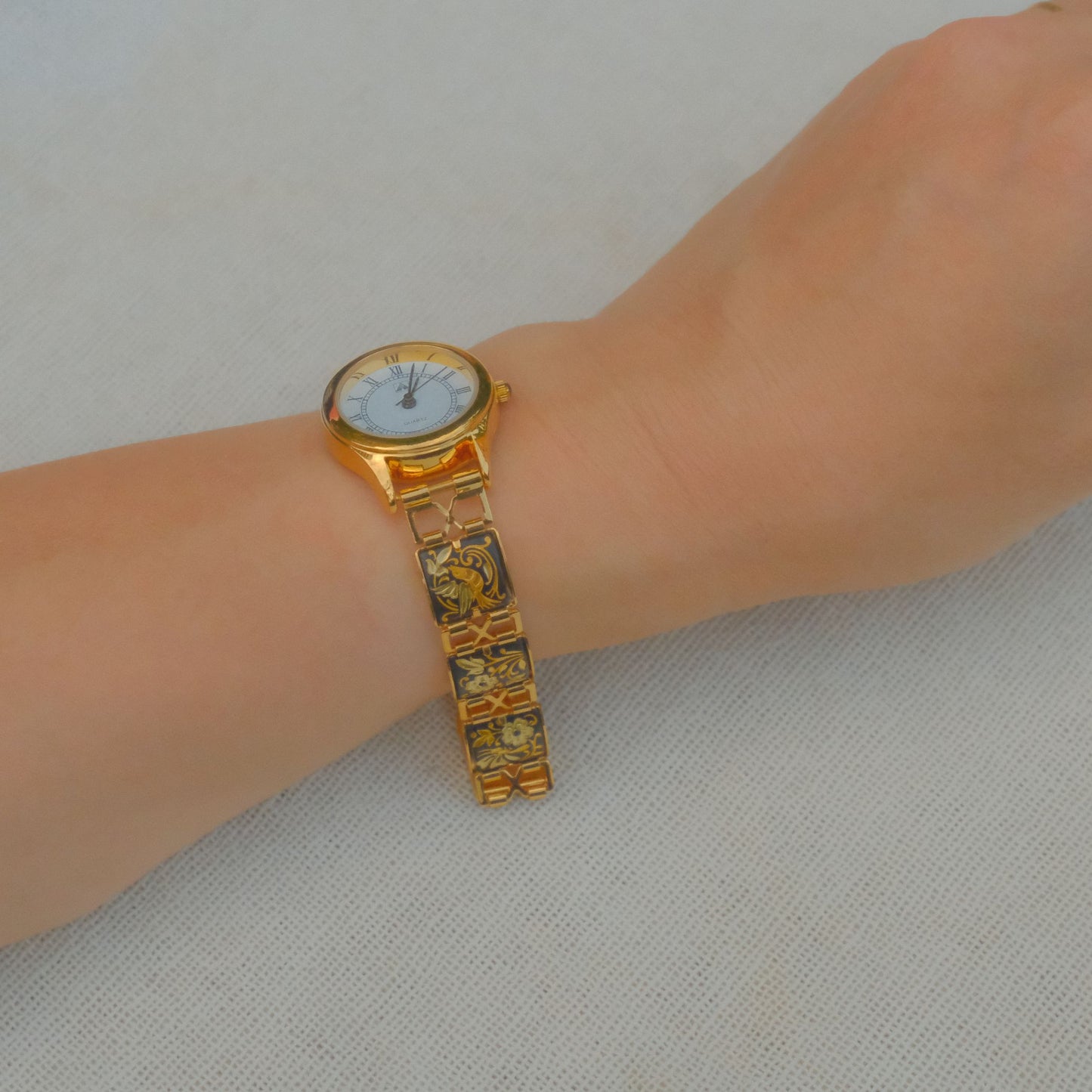 Damascene Watch Circular Face