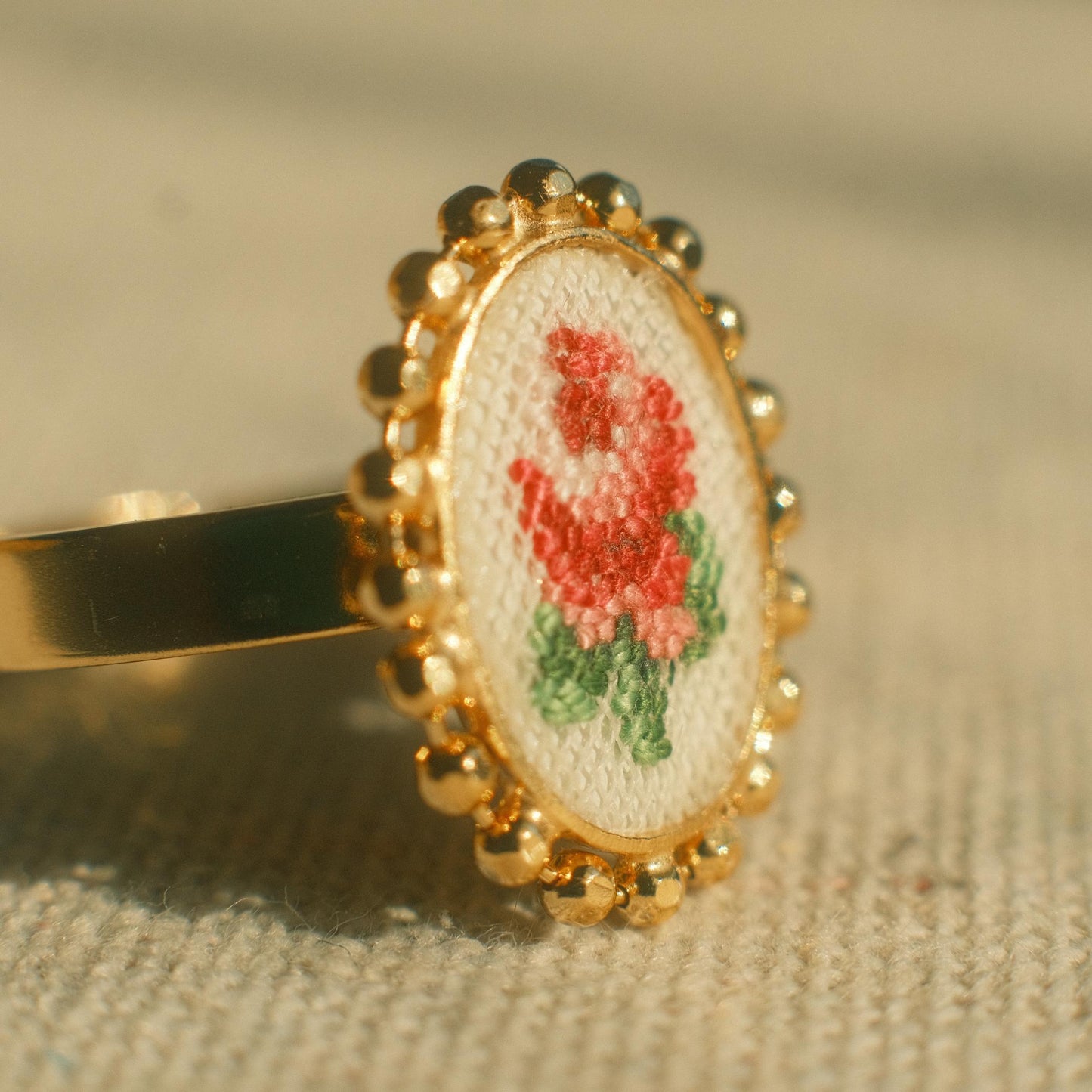 Austrian Petit Point Ring
