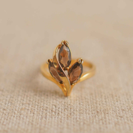 Vintage Leaf Motif Ring