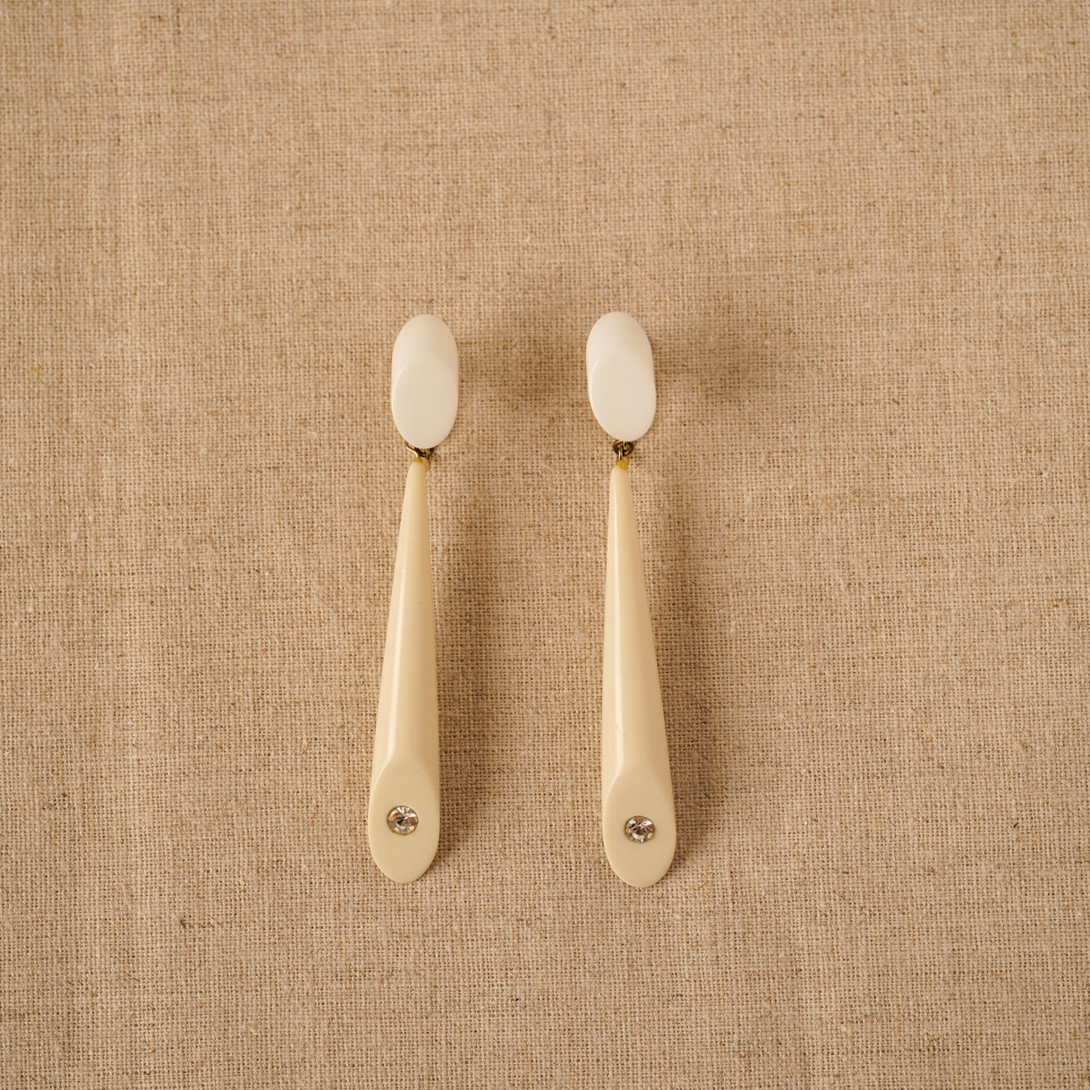 Vintage Ivory Statement Earrings