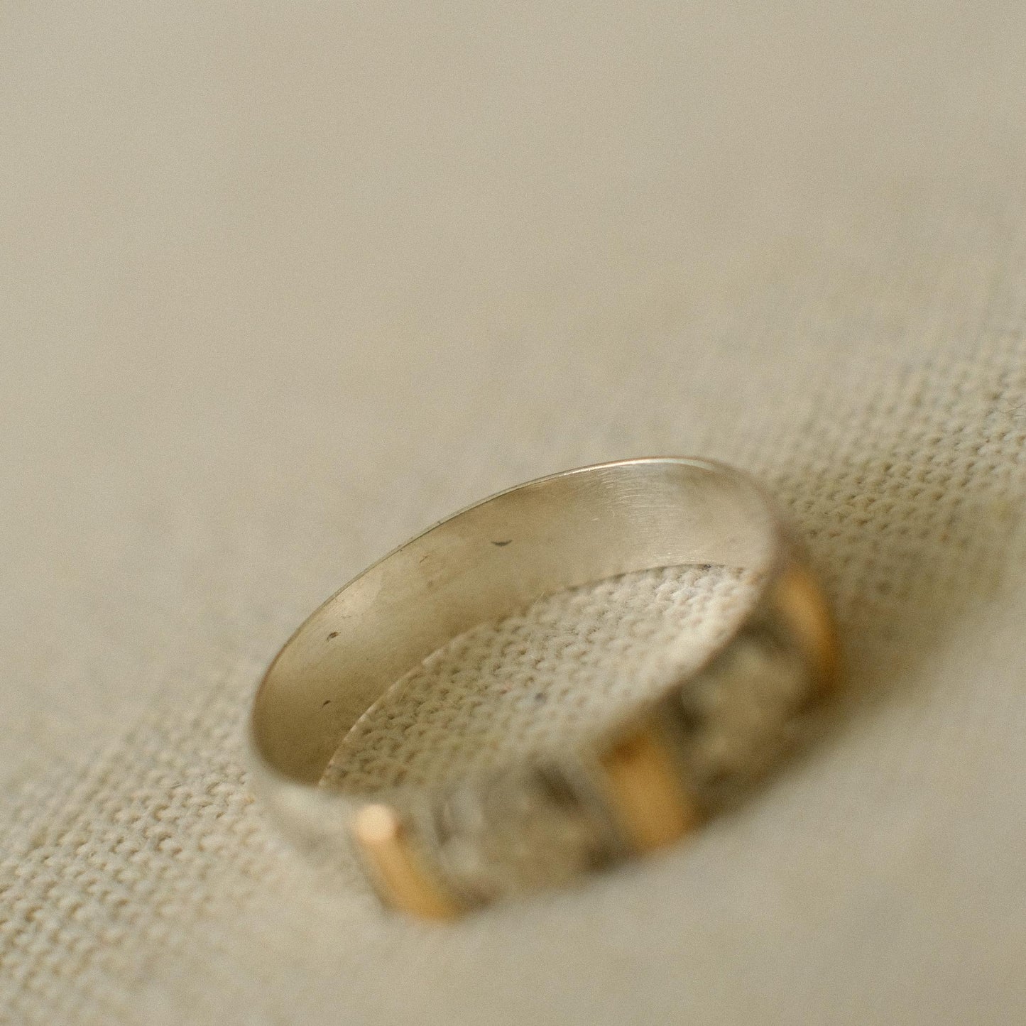 Vintage Two-Tone Silver Ring