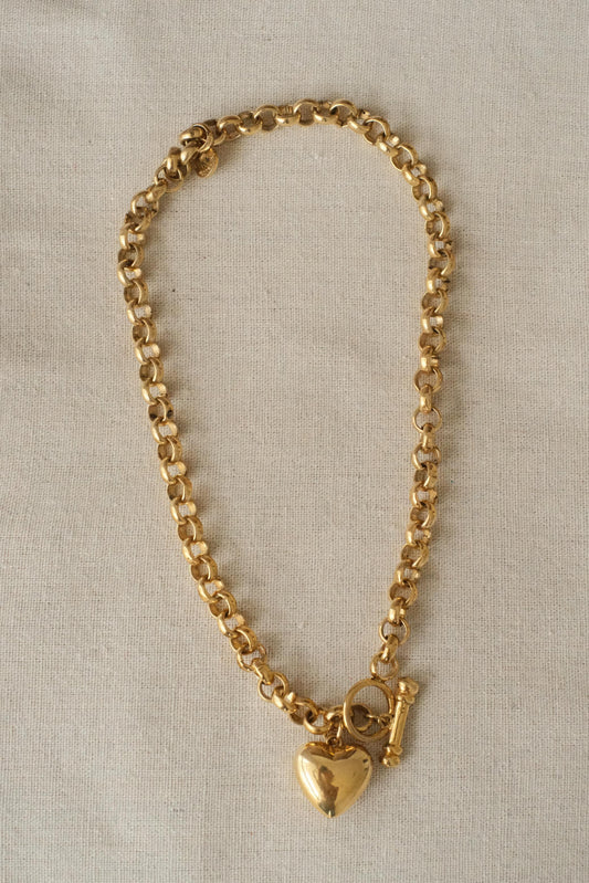 Vintage Susie M Heart Motif Necklace