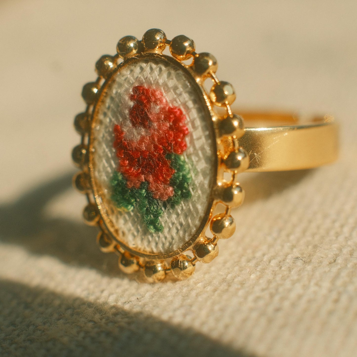 Austrian Petit Point Ring