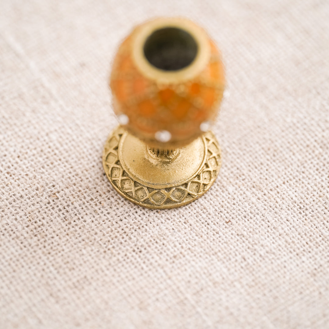 Faberge Collection: Candle Holder Yellow