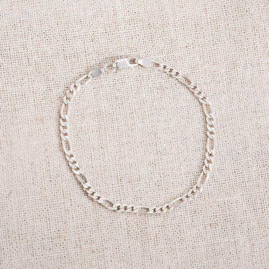Vintage Italian Sterling Silver Chain Bracelet