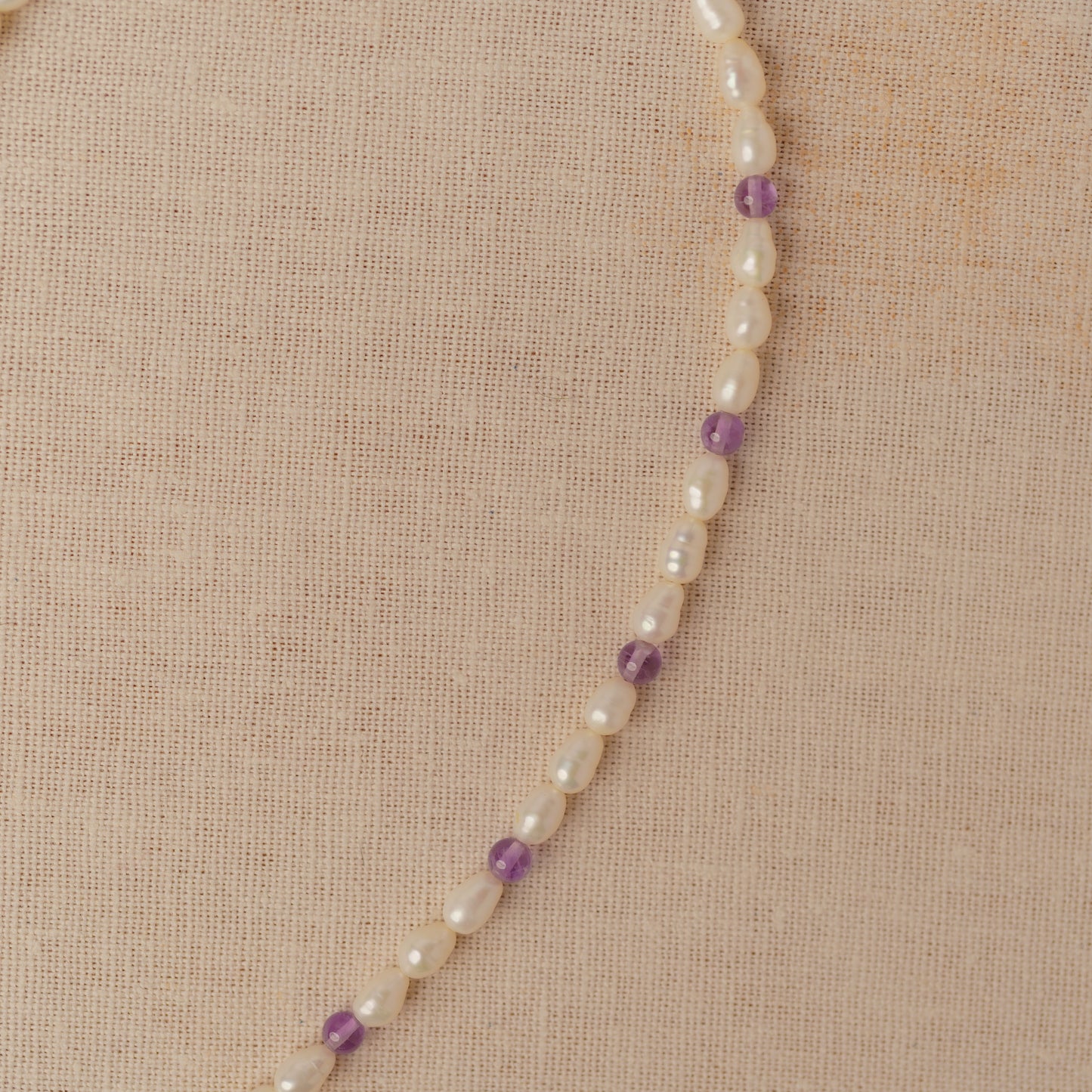 Vintage Pearl And Wisteria Stone Necklace