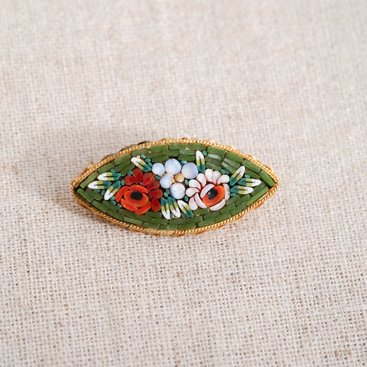 Vintage Micromosaic Brooch