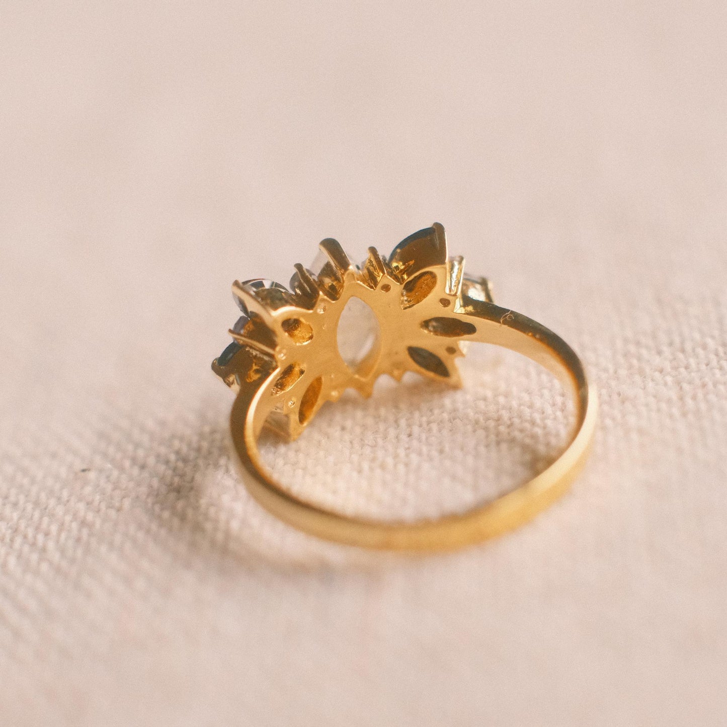 Romantic labradorite ring