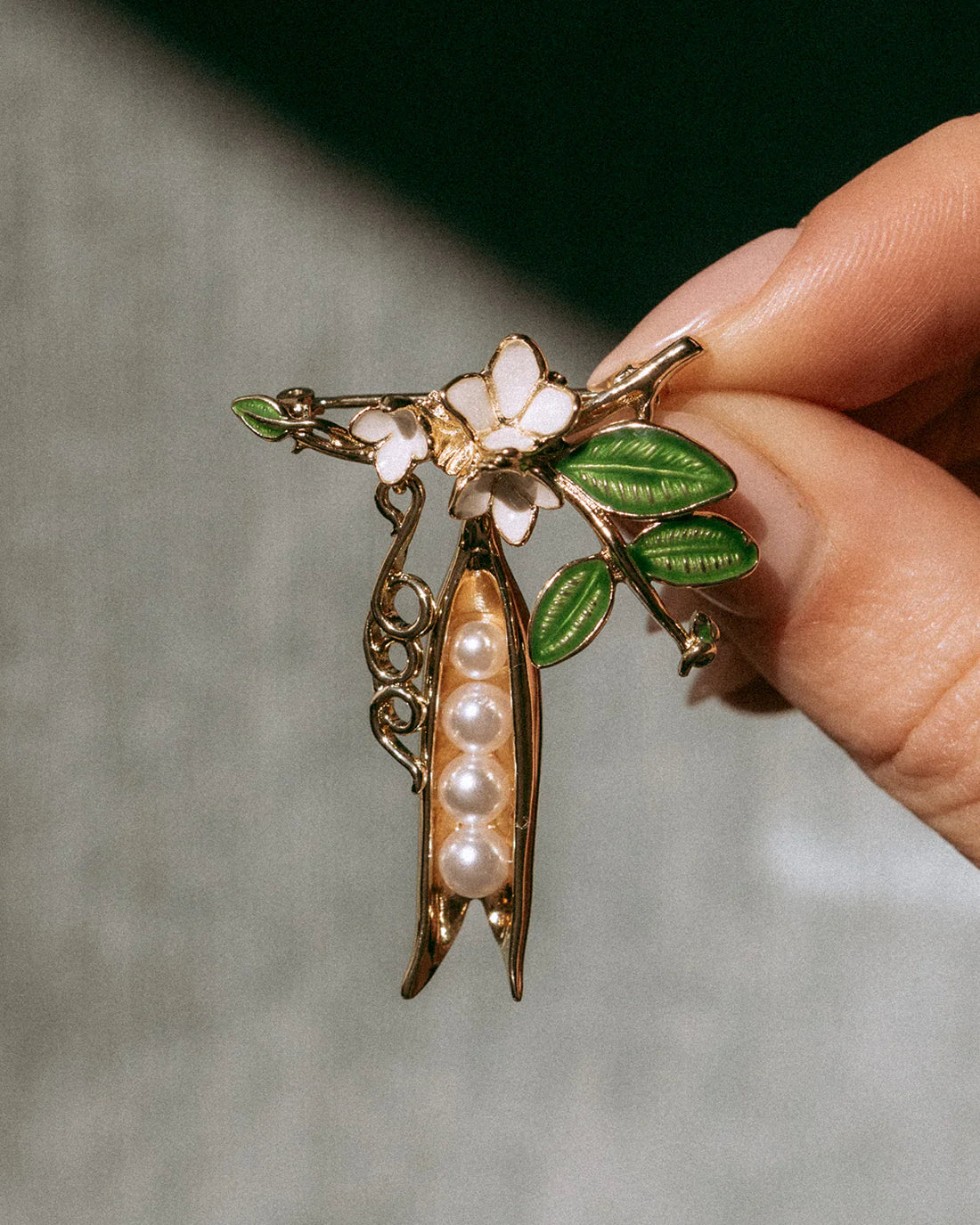 Peapod Brooch — Bill Skinner